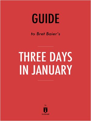 cover image of Guide to Bret Baier's Three Days in January by Instaread